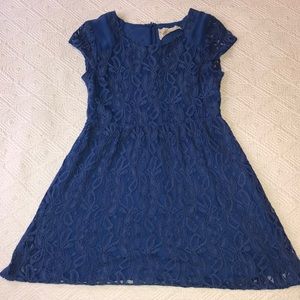 Urban Outfitters Blue Lace Dress Size Small